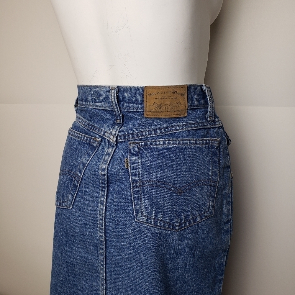 Vintage levis jean skirt - Picture 2 of 16